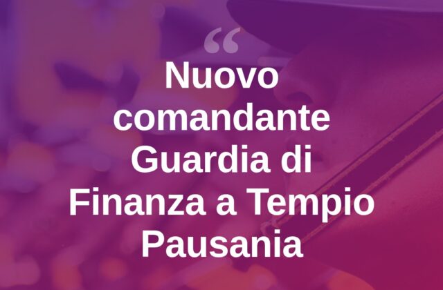 Tempio Pausania, la Tenente Consales al comando delle Fiamme Gialle