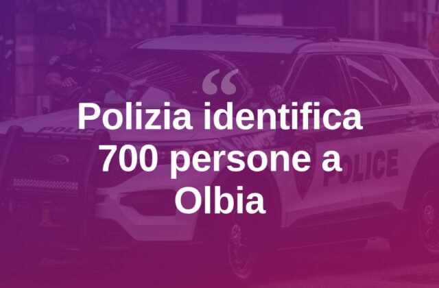 Olbia, maxi controlli tra centro storico e San Simplicio: 700 identificati