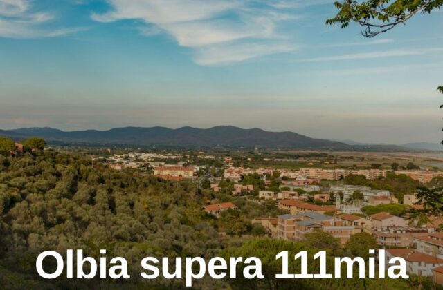Olbia supera i 111mila abitanti tra residenti e domiciliati