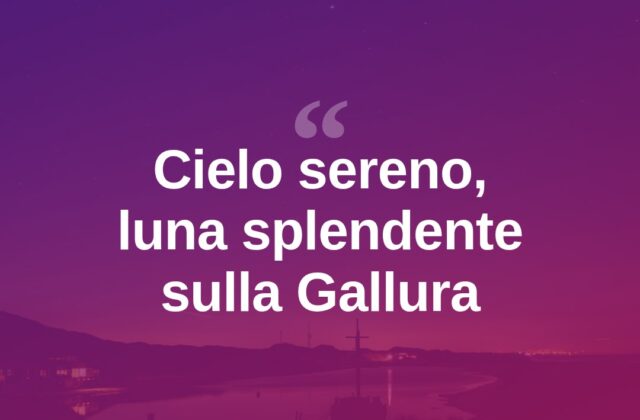 Notte serena in Gallura, splende la luna piena