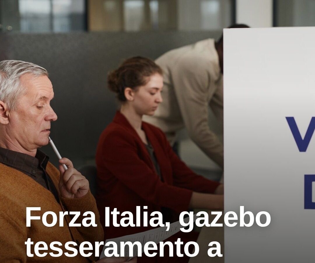Olbia, sabato gazebo di Forza Italia per la campagna adesioni 2026
