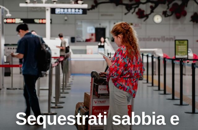 Sabbia e un chilo di caviale in valigia: sequestri a Olbia