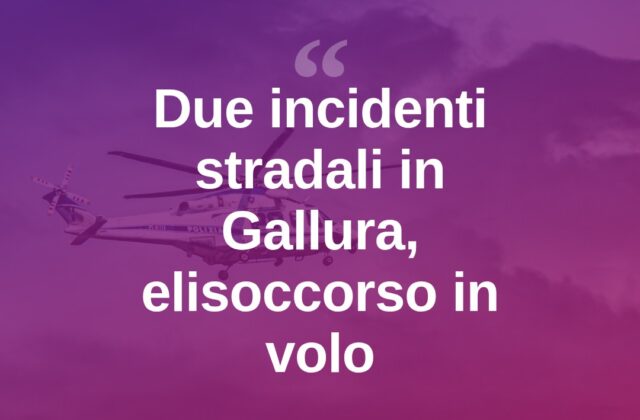 Notte di incidenti in Gallura, due feriti: interviene l’elisoccorso