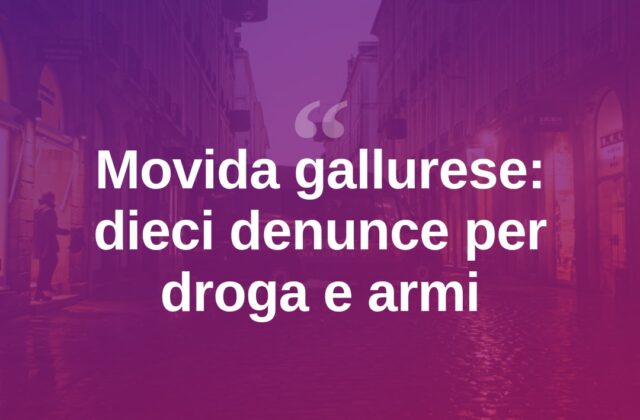 Armi e droga nella movida, dieci denunciati dai carabinieri
