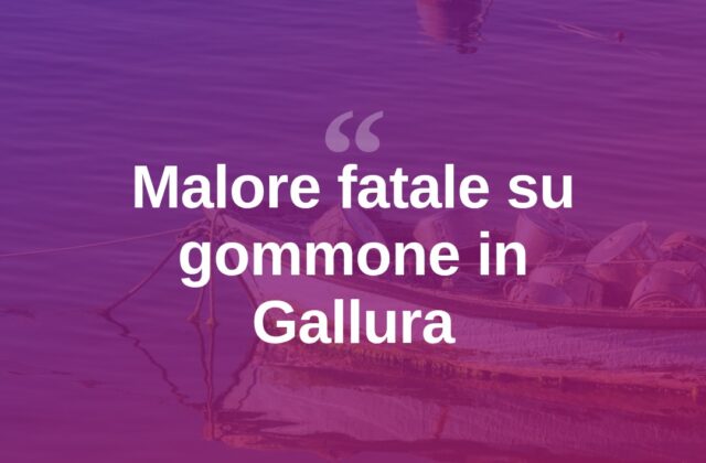 Malore a bordo di un gommone: muore una donna in Gallura