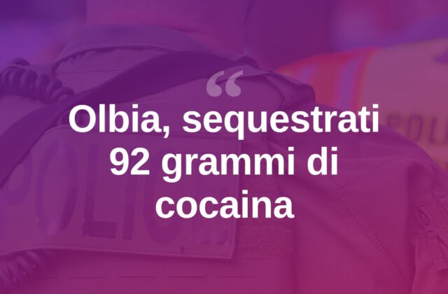 Olbia, cocaina nascosta in casa: arrestato un uomo