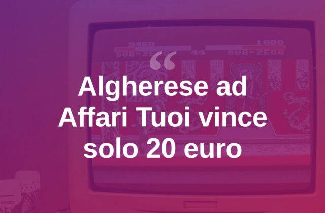 Affari Tuoi, il sardo Gianluigi vince appena 20 euro