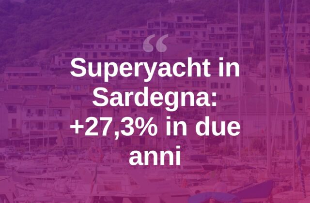 Superyacht in Sardegna: 3.176 unità in tre mesi, +27,3%