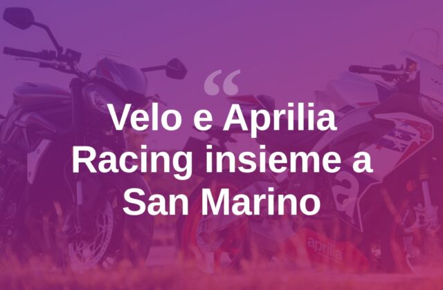 MotoGp, Velo al fianco di Aprilia Racing nel GP di San Marino