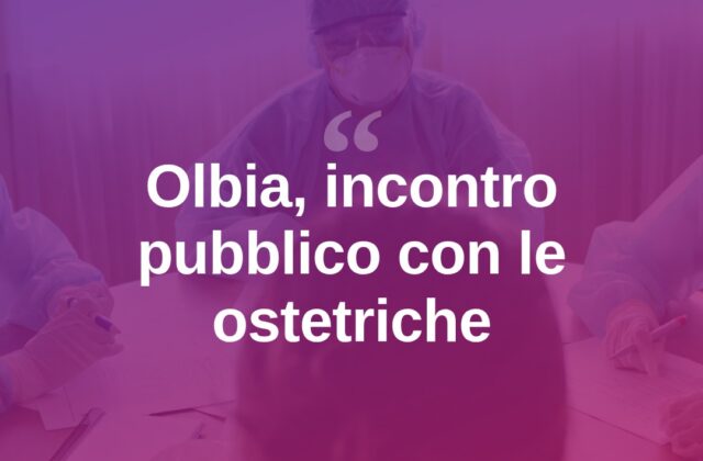 Olbia, il 17 settembre incontro pubblico con le ostetriche