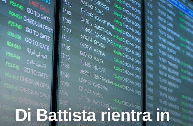 Di Battista rientra in Italia dopo il ricovero a Cuba