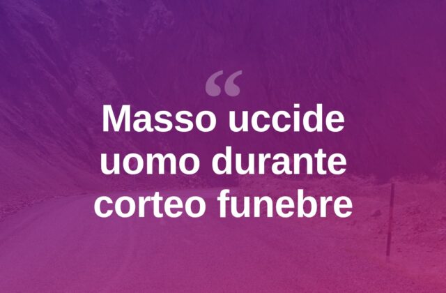 Masso si stacca e centra corteo funebre: muore un uomo in Gallura