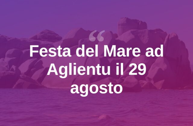 Aglientu, torna il 29 agosto la Festa del Mare 2026