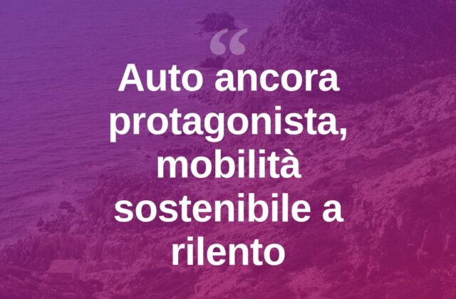 Mobilità sostenibile a macchia di leopardo, l’auto resta regina