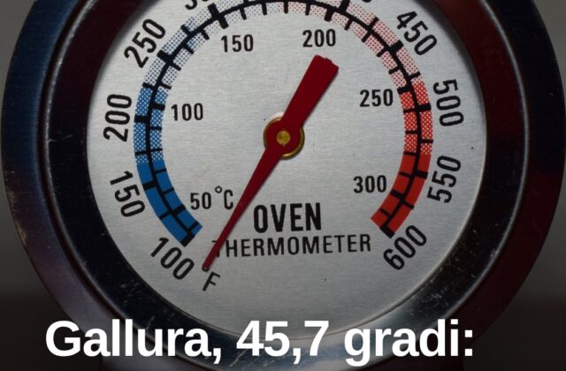 Gallura, caldo record: 45,7 gradi a Su Canale di Monti