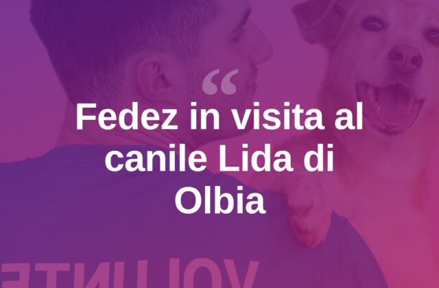 Fedez in visita al canile Lida di Olbia con la compagna