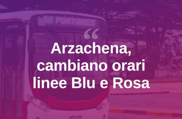 Arzachena, nuovi orari per le linee di trasporto Blu e Rosa