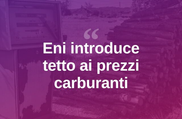 Eni introduce un tetto ai prezzi: carburanti più economici in Gallura