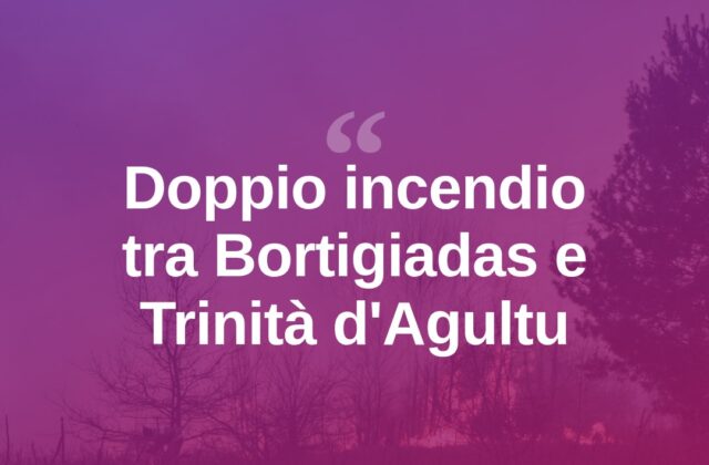 Due incendi divampano tra Bortigiadas e Trinità d’Agultu