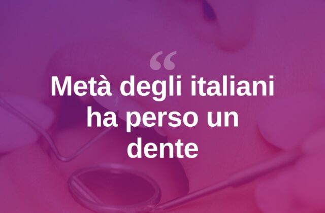 Salute orale, un italiano su due ha perso un dente: allarme anche tra i 30enni