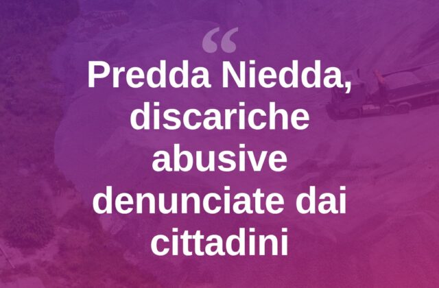 Predda Niedda, rifiuti abbandonati: la protesta dei cittadini