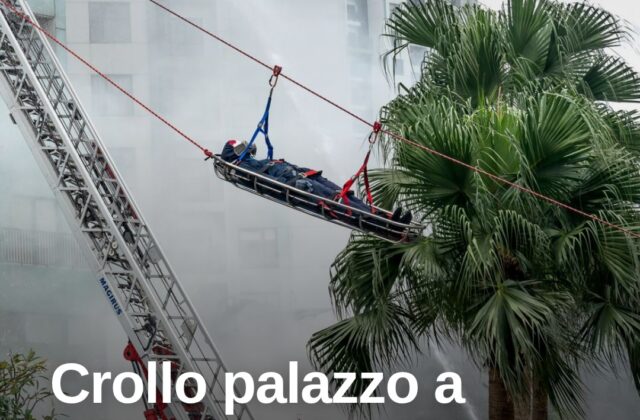 Crollo palazzina a Nuova Delhi: sei morti, si scava tra le macerie