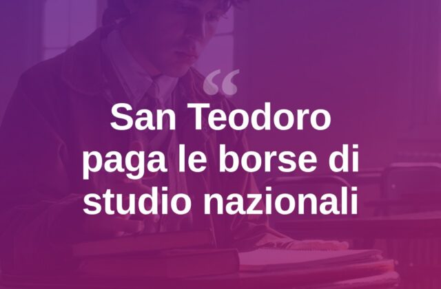 San Teodoro, al via i pagamenti delle borse di studio nazionali