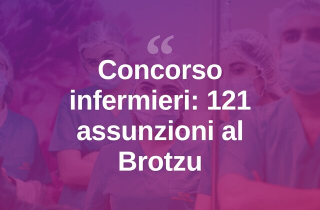 Concorso infermieri, 396 idonei: il Brotzu ne assume 121