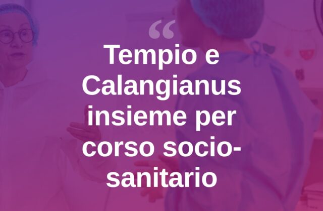 Tempio e Calangianus insieme per il corso serale socio-sanitario