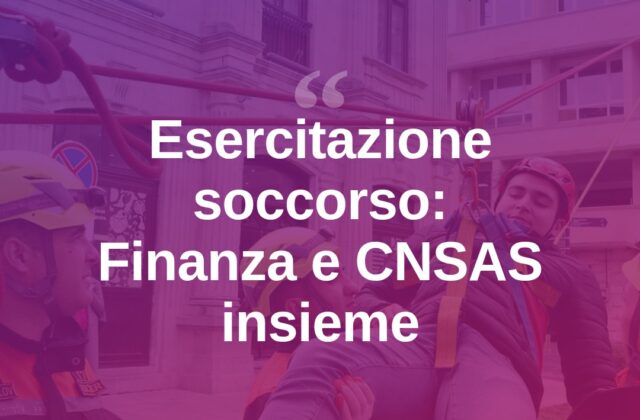 Guardia di Finanza e Soccorso Alpino, esercitazione in Sardegna