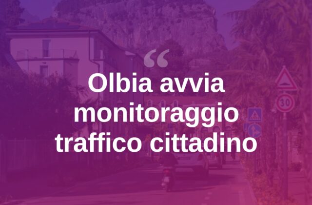 Olbia avvia il monitoraggio del traffico nelle strade cittadine
