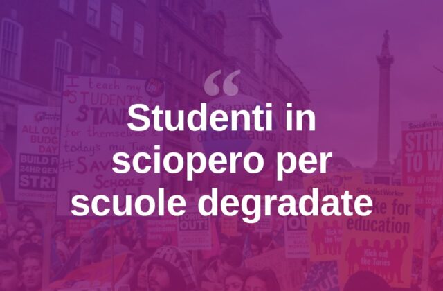 Topi e blatte nelle scuole di Cagliari, studenti in sciopero