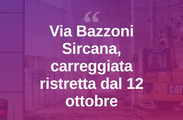 Olbia, via Bazzoni Sircana: carreggiata ristretta dal 12 ottobre