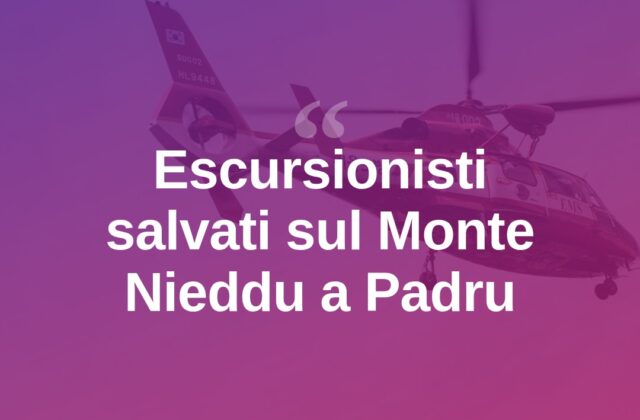 Padru, escursionisti bloccati su Monte Nieddu: salvati dal Drago 144